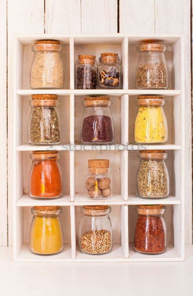 Similar – empty preserving jars on a shelf