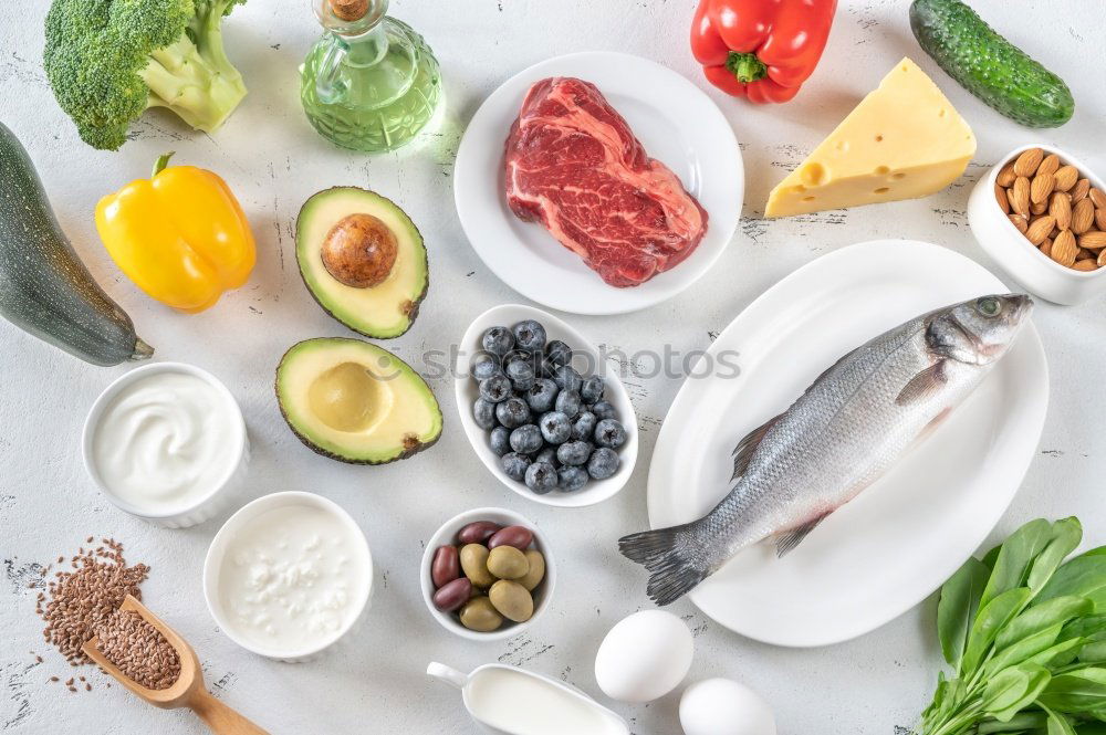 Similar – Image, Stock Photo Healthy Smoothie Ingredients in Mixer