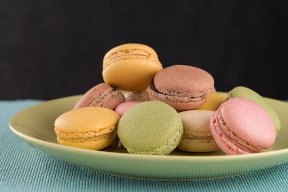 Similar – Image, Stock Photo macarons in a white ceramic cup