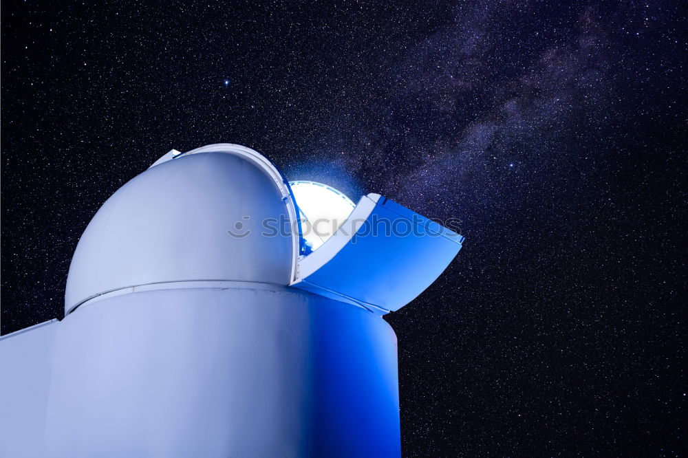 Similar – Optical telescope against night starry sky