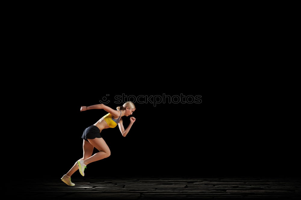 Similar – Ballet dancer with leg up