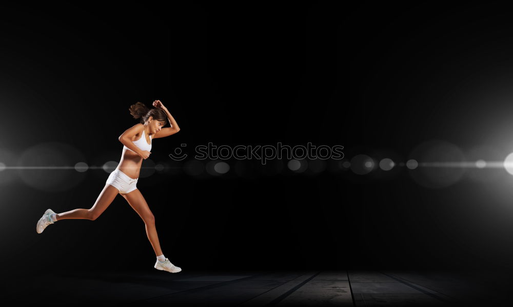 Similar – Image, Stock Photo Handsome man running in the city.