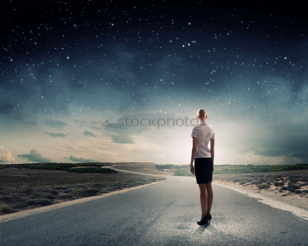 Similar – Image, Stock Photo Young man reflected on the beach in the waves