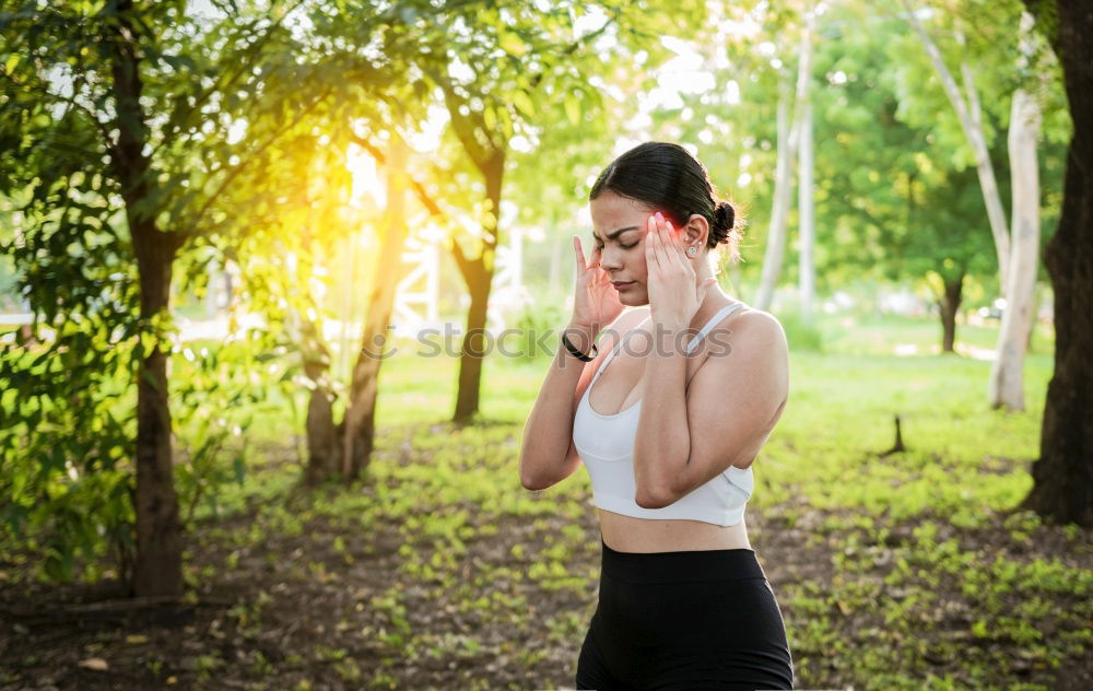 Similar – Stylish girl posing with gadgets