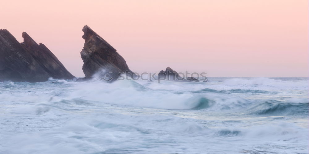 Similar – Image, Stock Photo Big chunk. Huge rock lies in the Pacific surf. Queensland. Australia. In the background very small : skyscrapers.