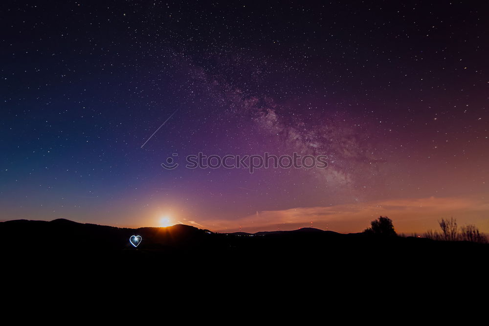 Similar – Image, Stock Photo Camper under a starry sky