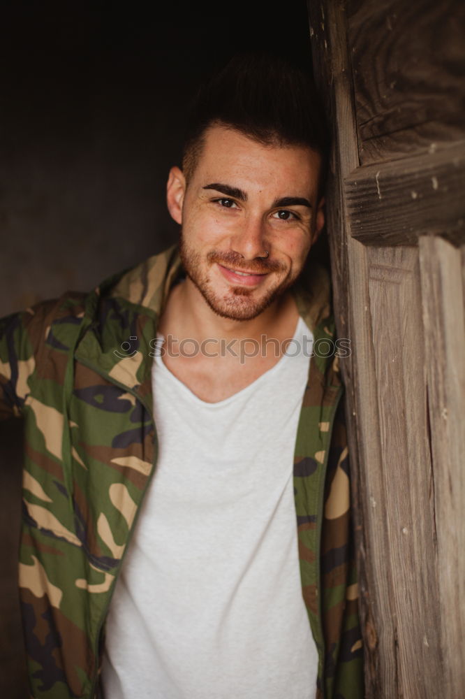 Image, Stock Photo Attractive guy with beard