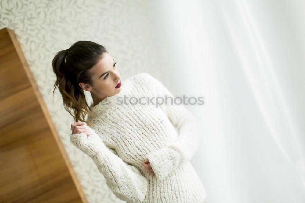 Similar – Image, Stock Photo young beautiful woman relaxing at home