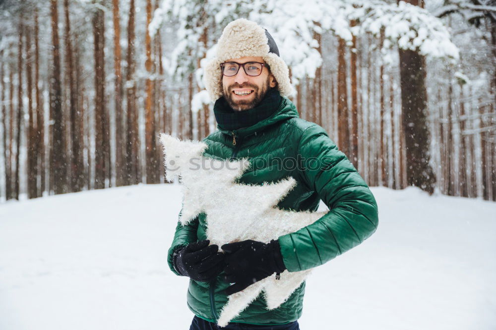 Similar – Image, Stock Photo beautiful young bearded men on winter walk