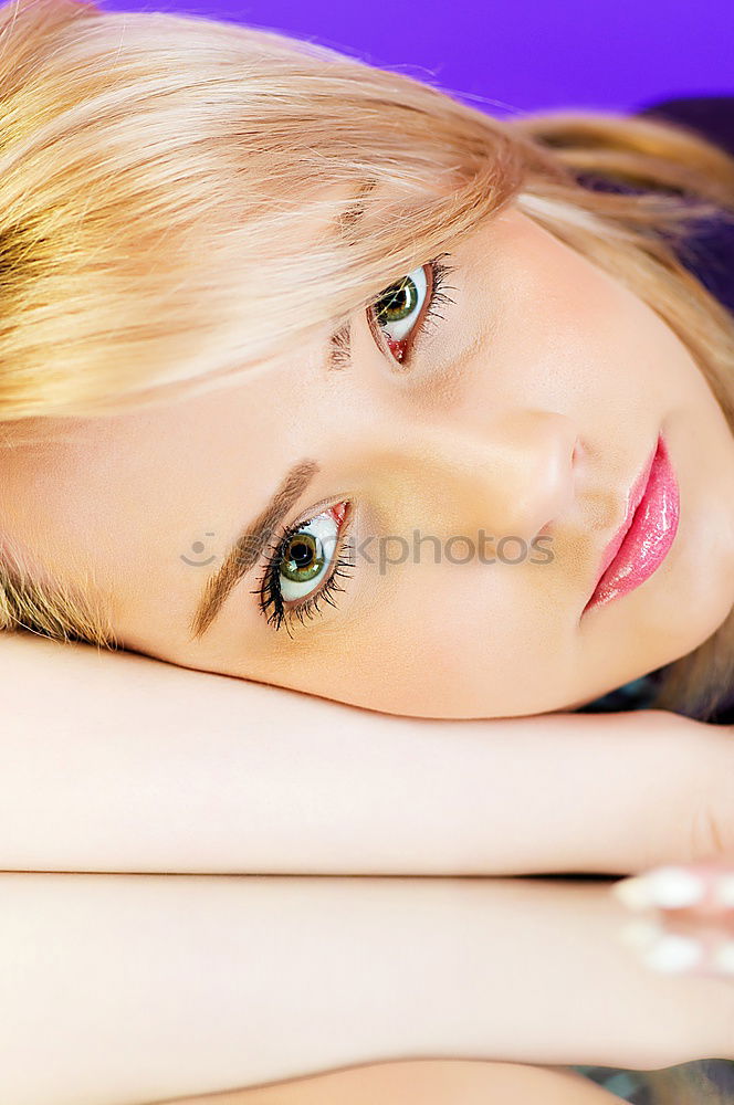 Similar – Image, Stock Photo The Leopard Girl Blonde