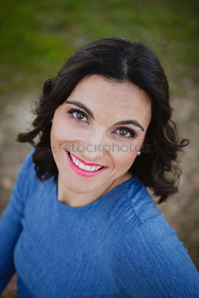 Similar – Image, Stock Photo Pretty brunette woman