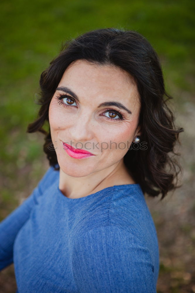 Similar – Image, Stock Photo Pretty brunette woman