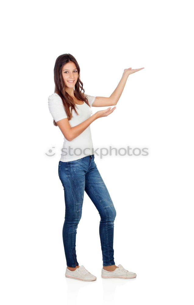 Similar – Image, Stock Photo young woman with smartphone