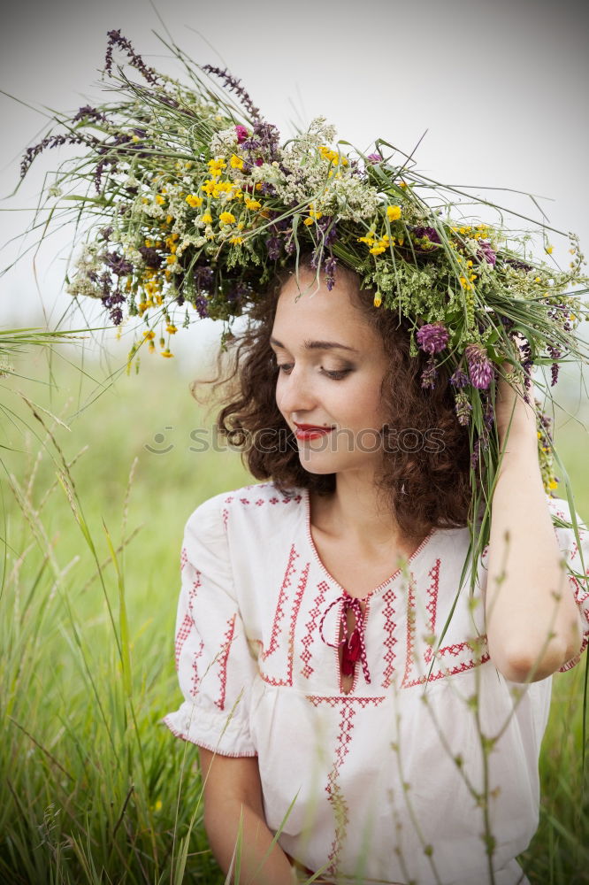 Similar – Image, Stock Photo 1100 | flower girl