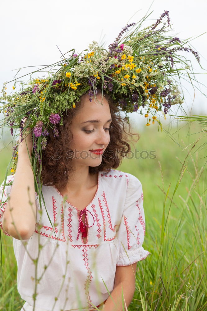 Image, Stock Photo 1100 | flower girl