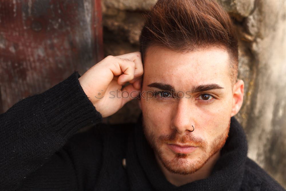 Similar – Image, Stock Photo Portrait of attractive guy