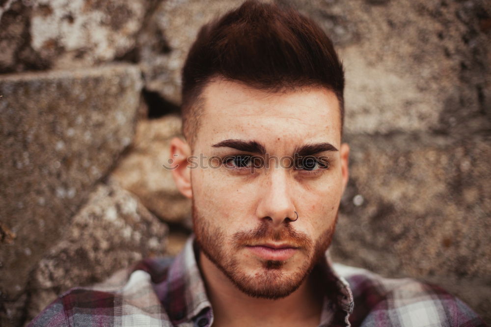 Similar – Image, Stock Photo Casual cool young man with beard