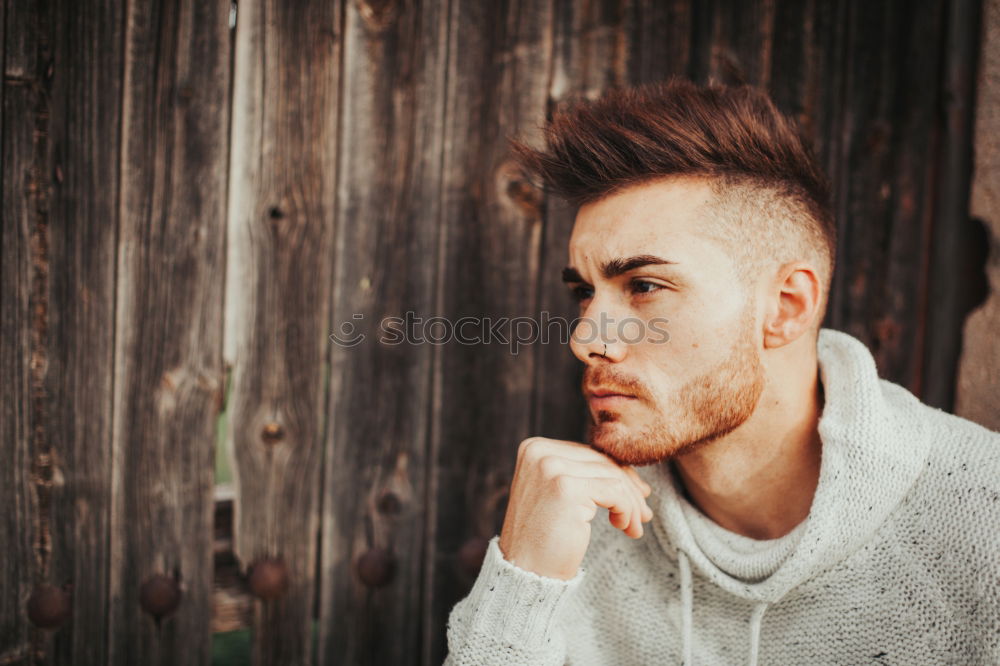 Similar – Image, Stock Photo Young man in urban background wearing casual clothes.