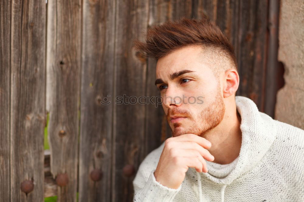 Similar – Image, Stock Photo Attractive guy with beard