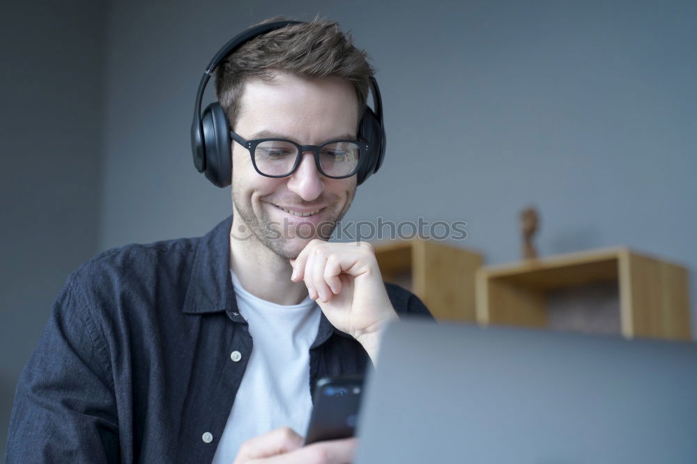 Similar – Attractive man sitting in a restaurant