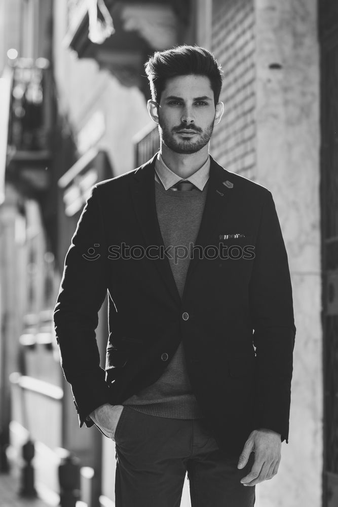Similar – Image, Stock Photo Attractive man in the street wearing british elegant suit