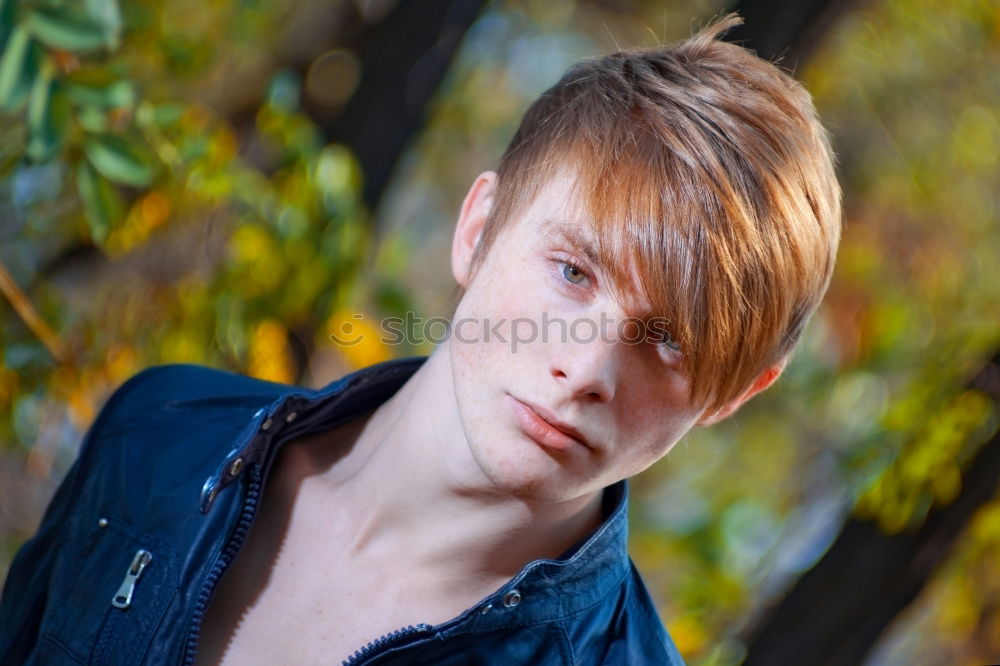 Similar – Image, Stock Photo Portrait Of A Thoughtful Sitting Teen