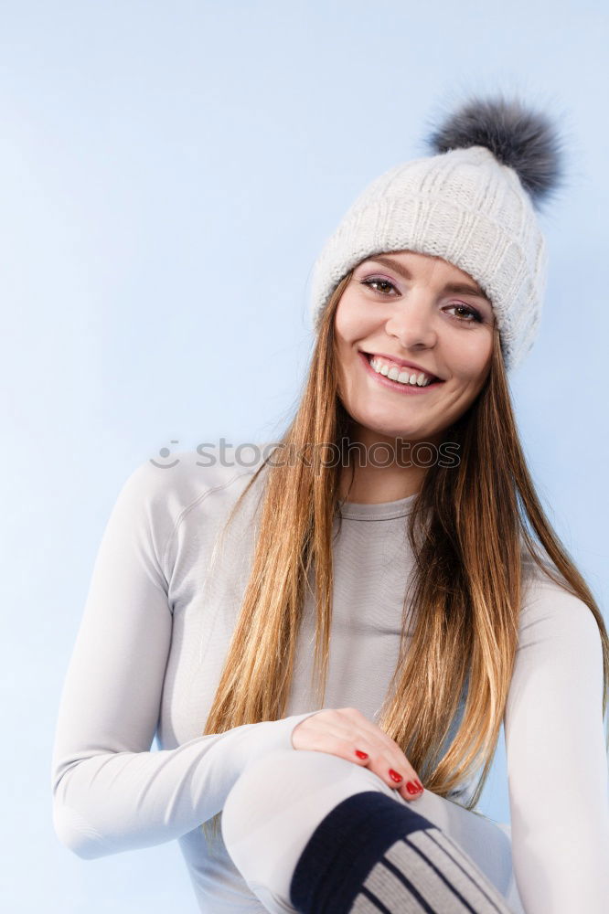 Similar – Image, Stock Photo Pretty young woman smiling at the camera