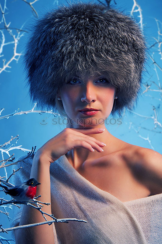 Similar – Image, Stock Photo Beautiful young woman wearing winter clothes