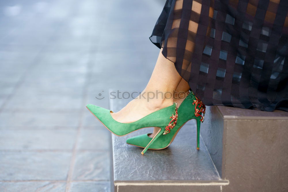 Similar – Image, Stock Photo milano chic Feminine Feet