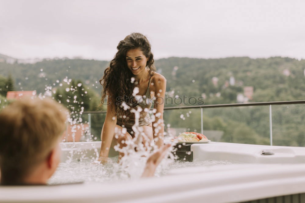 Similar – Image, Stock Photo Woman in a modern bath tub