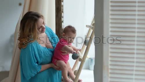 Image, Stock Photo mother child to smooch old green cute