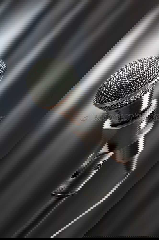 Similar – Image, Stock Photo clear throat… Microphone