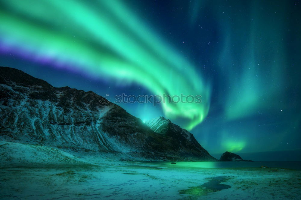 Similar – Aurora borealis in Greenland