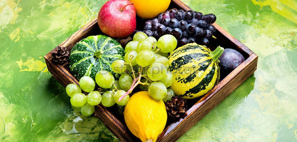 Similar – Image, Stock Photo Fresh herbs and spices with lemon slices