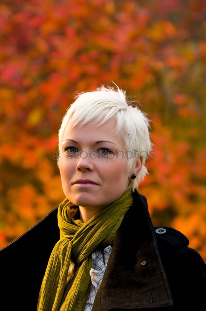 Similar – Image, Stock Photo Portrait of a woman in autumn