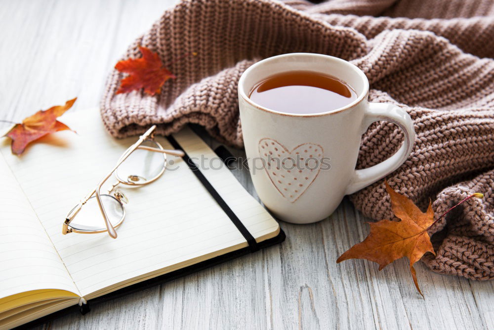 Similar – cozy autumn morning at home. Hot cocoa with marshmallows