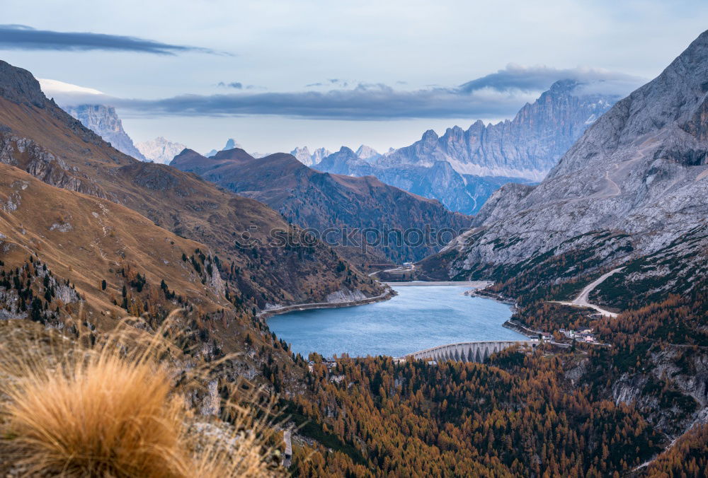 Similar – Image, Stock Photo View of Herzogstand above the Walchensee lake