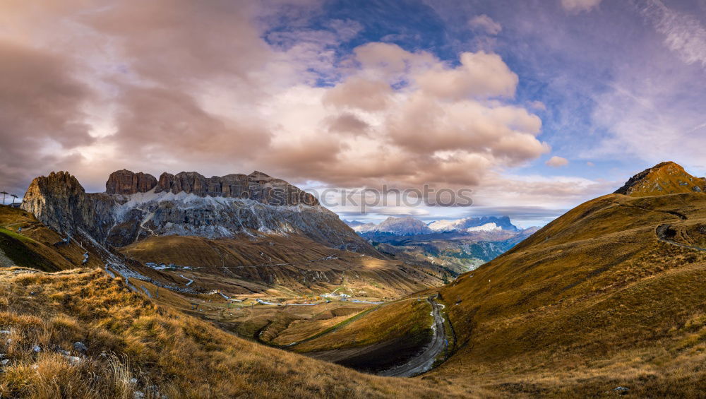 Similar – Sunrise in the Dolomites with view V