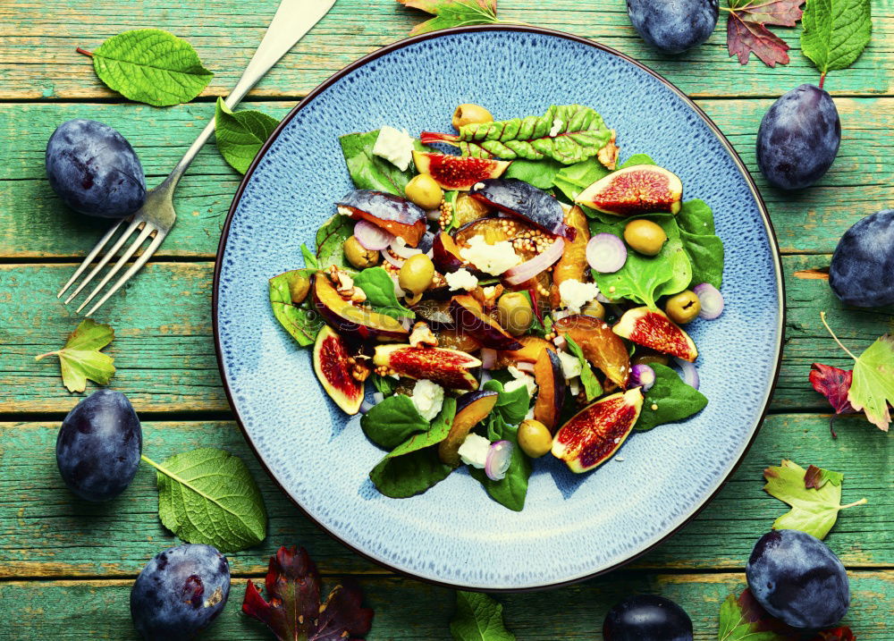 Similar – Image, Stock Photo Dietary salad with figs