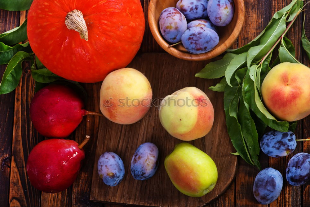 Similar – Image, Stock Photo Fresh plums with leaves