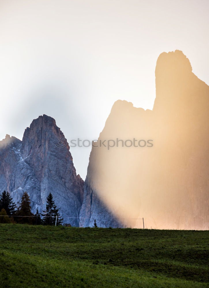 Similar – Image, Stock Photo Sciliar in the evening sun