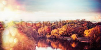 Similar – Image, Stock Photo Winter sun over the river Moldau/ Vitava