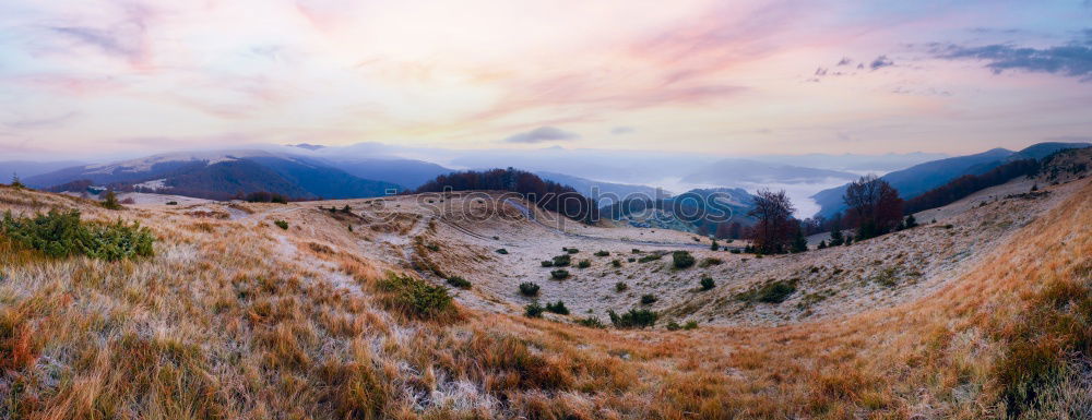 Similar – sunset red light on alpine peaks, Bavaria, Germany