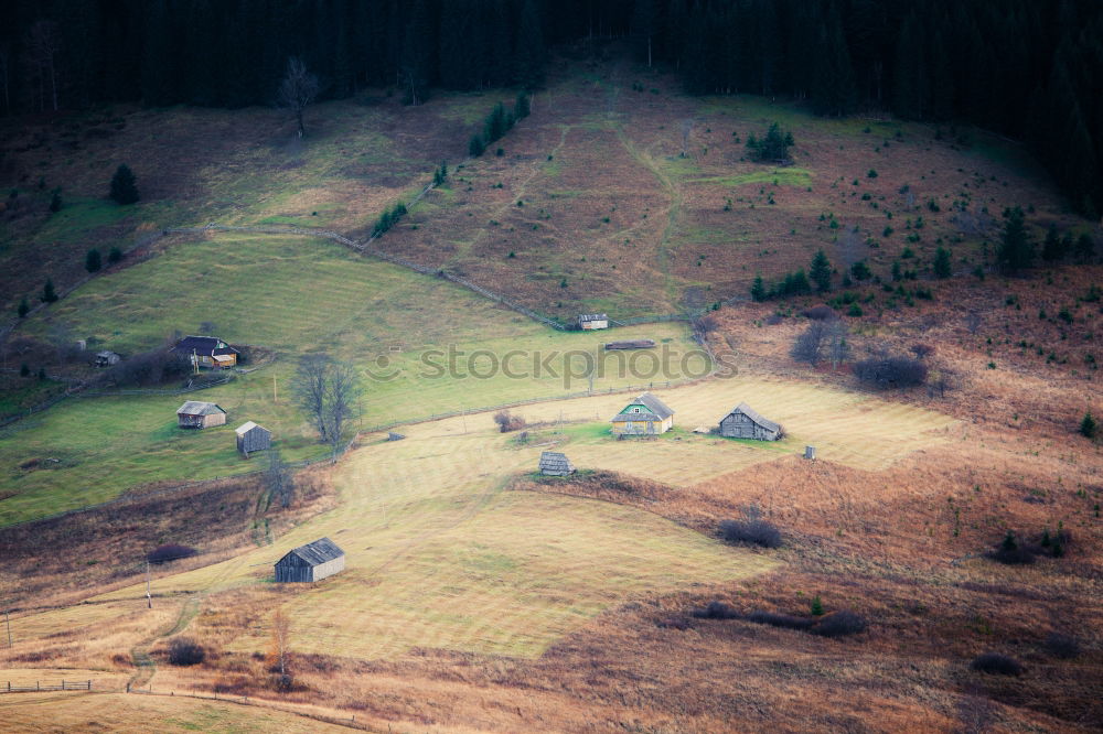 Similar – Image, Stock Photo Sunrise in the Dolomites with view and castle ruins