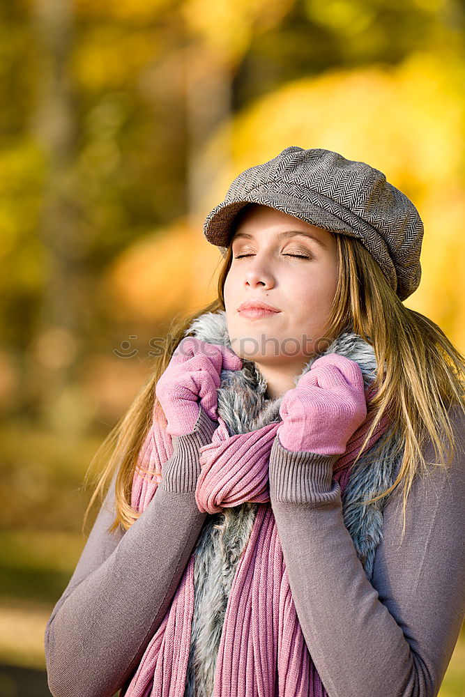 Similar – Image, Stock Photo Portrait of a Young woman using her mobile phone.