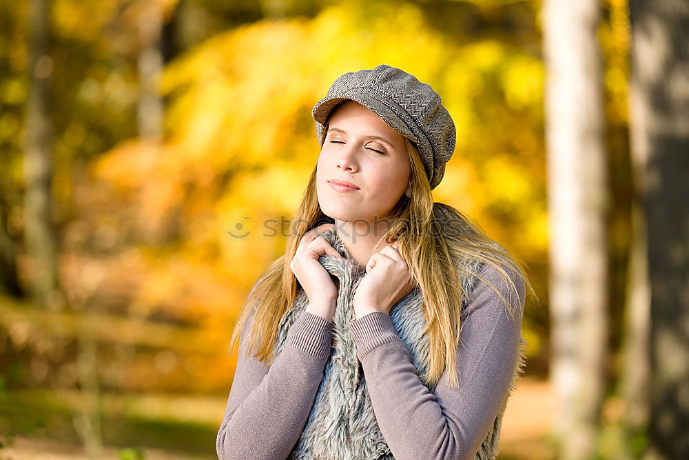 Similar – Young woman with scarf