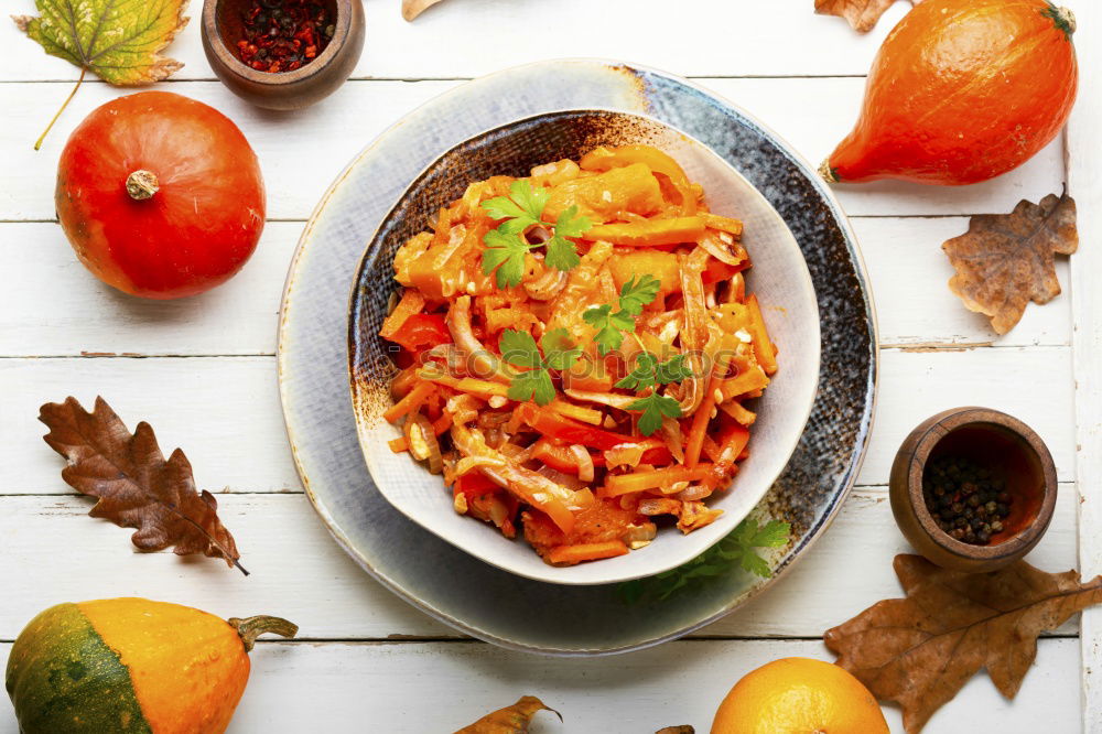Similar – Image, Stock Photo Vegetarian Chili Con Carne Dish in Pan