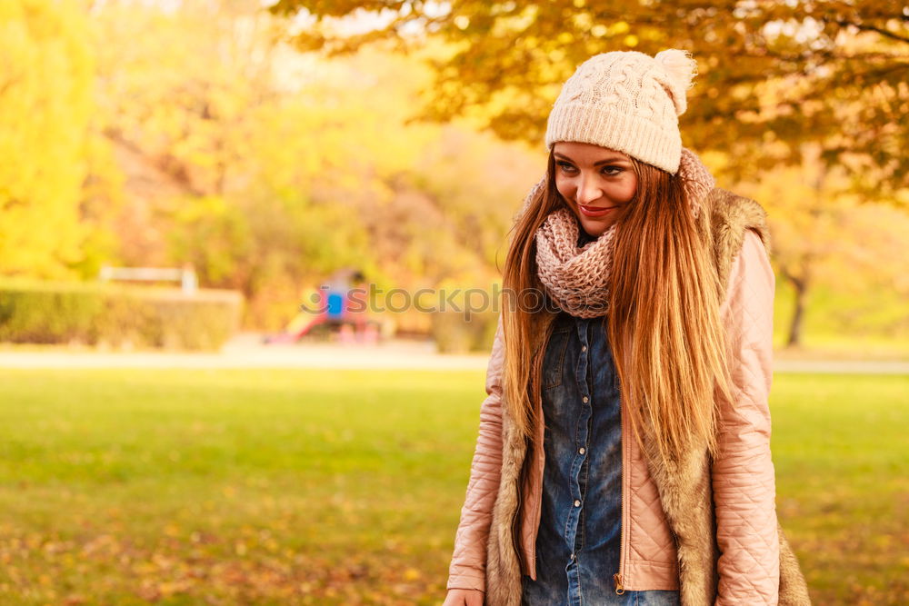 Similar – young beautiful woman having fun with her dog outdoors