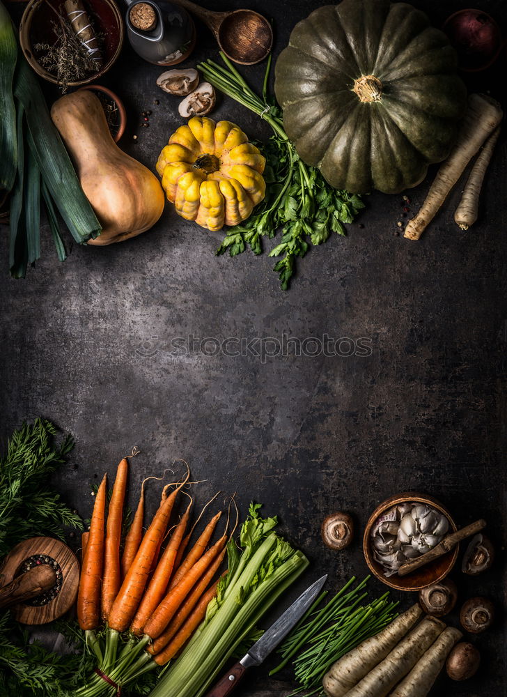 Similar – Cooking ingredients and utensils on table