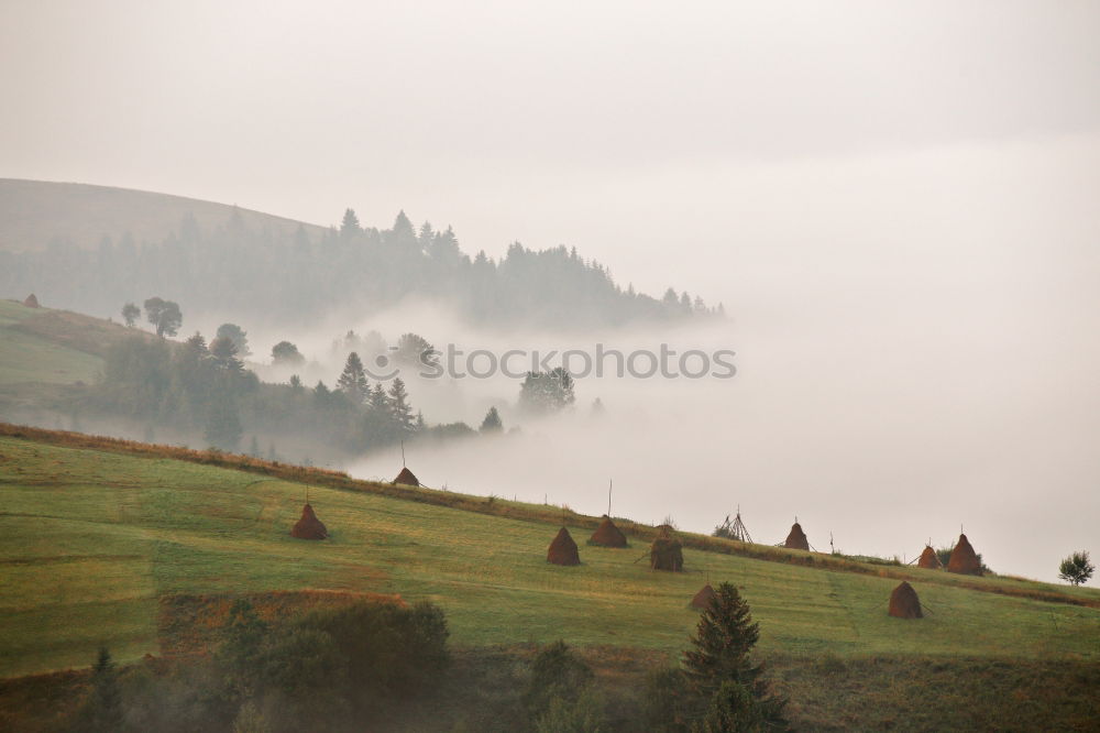 Similar – Green hills in mountain valley. Spring landscape